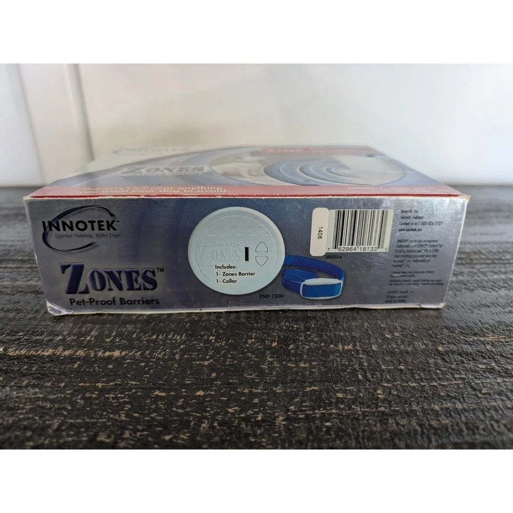 Innotek Zones ZND-1200 Wireless Indoor Pet Proof Barrier 1 Zone & 1  Lt Collar